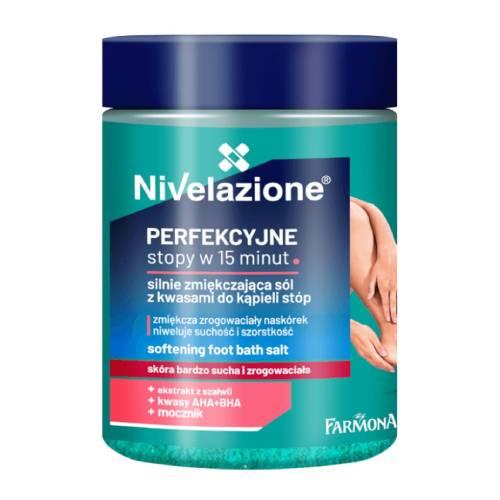 Nivelazione Silnie zmiękczająca s&oacute;l z kwasami AHA i BHA do kąpieli st&oacute;p, 350 g