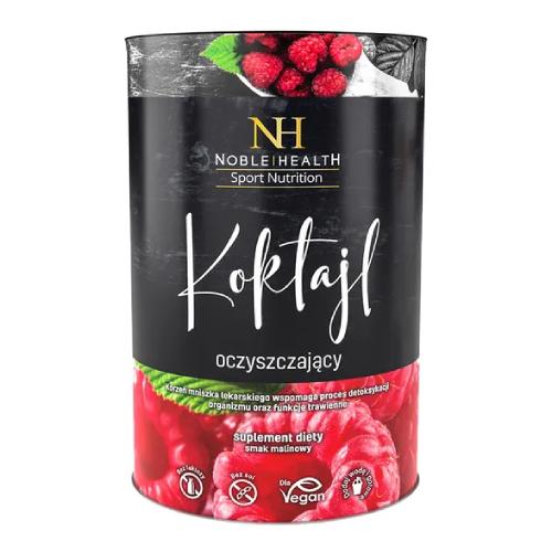 Miniaturka artykułu - NOBLE HEALTH Koktajl oczyszczający smak malinowy, 150g