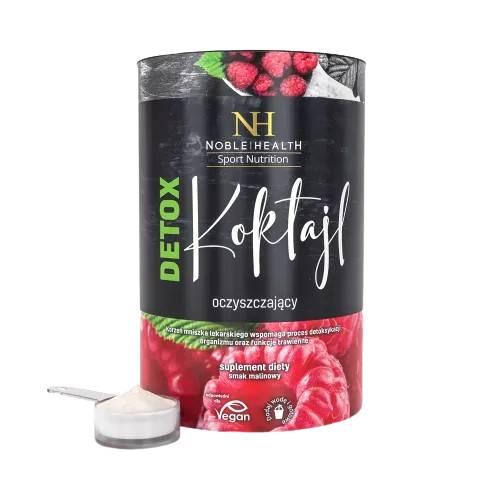 Miniaturka artykułu - Noble Health Koktajl oczyszczający malinowy, 150 g