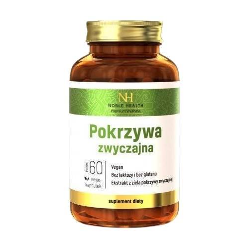 Miniaturka artykułu - NOBLE HEALTH Pokrzywa zwyczajna, 60 kaps.