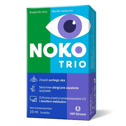 Miniaturka artykułu - NOKO TRIO Krople do oczu, 10 ml