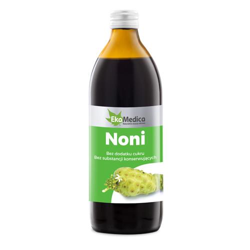 Miniaturka artykułu - Noni 100% Sok EkaMedica - 500 ml