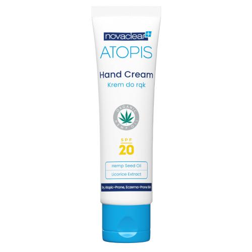 Miniaturka artykułu - Novaclear Atopis Krem do rąk z olejem konopnym SPF20, 50 ml