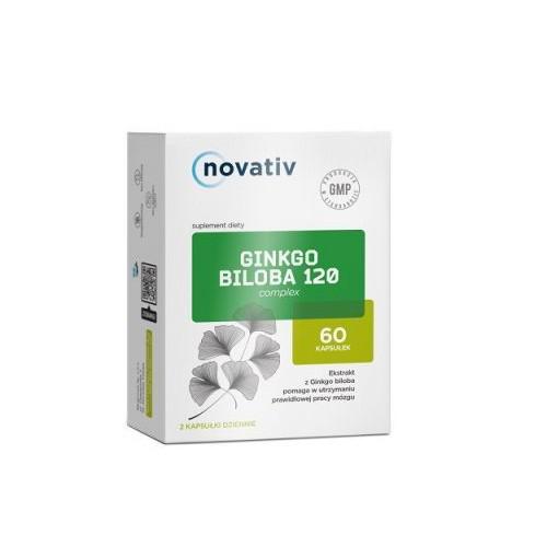 Novativ Ginkgo Biloba 120 complex, kaps., 60 szt