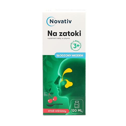 Miniaturka artykułu - Novativ Na zatoki, płyn, 120ml