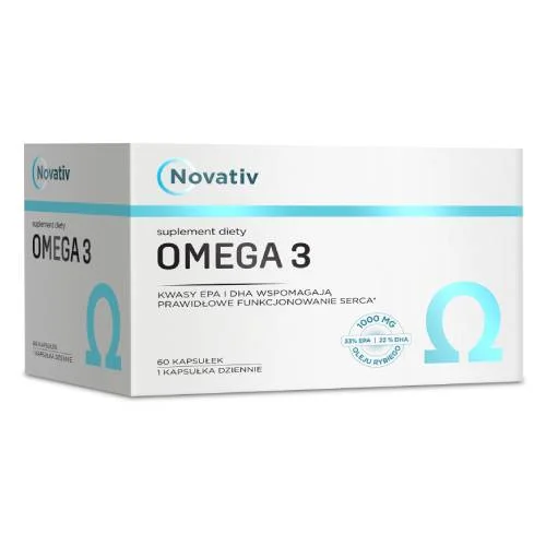 Miniaturka artykułu - Novativ Omega-3, 60kaps.