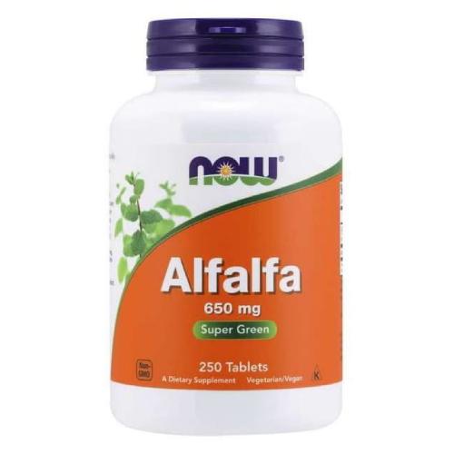 Miniaturka artykułu - Now Alfalfa 650mg, 250 tabl.