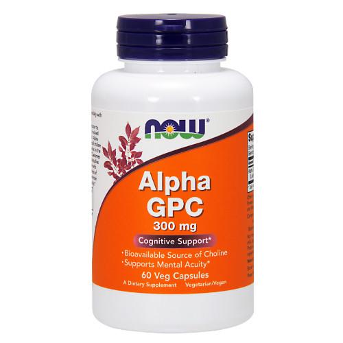 NOW ALPHA GPC 300mg, 60kaps.