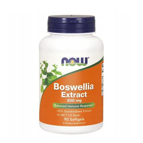 Miniaturka artykułu - NOW Boswellia Extract 500mg, 90 kaps.