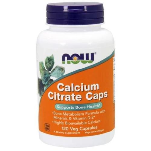 NOW Calcium Citrate Caps 150mg, 120kaps.