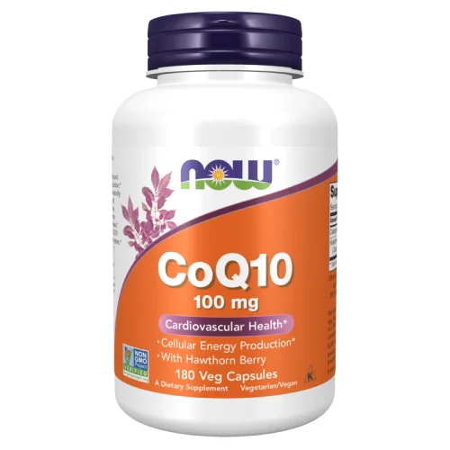 Miniaturka artykułu - NOW CoQ10 100mg -180kapsułek