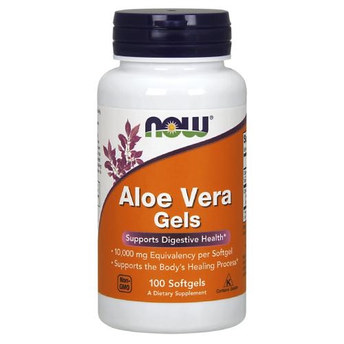 Miniaturka artykułu - NOW FOODS Aloe Vera Gels, 100 kapsułek 