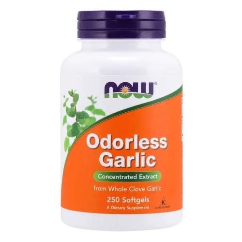 Miniaturka artykułu - NOW Garlic Odorless Czosnek Bezzapachowy, 250 kapsułek