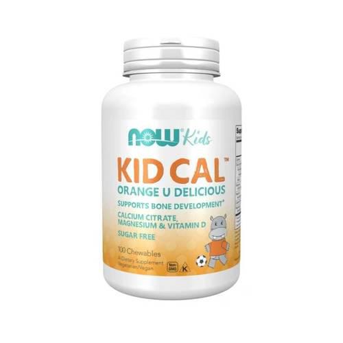 Miniaturka artykułu - Now Foods Kid Cal wapń i magnez, 100 tabletek do ssania