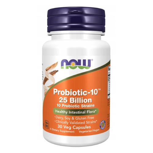 Miniaturka artykułu - NOW FOODS Probiotic-10 25 Billion, 30 kapsułek