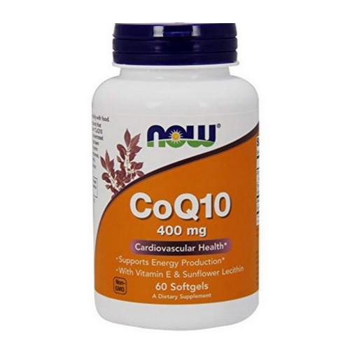 NOW Koenzym Q10 400mg, 60kaps.