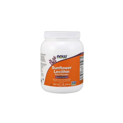 Miniaturka artykułu - NOW Lecytyna z nasion słonecznika Pure Powder, 454g