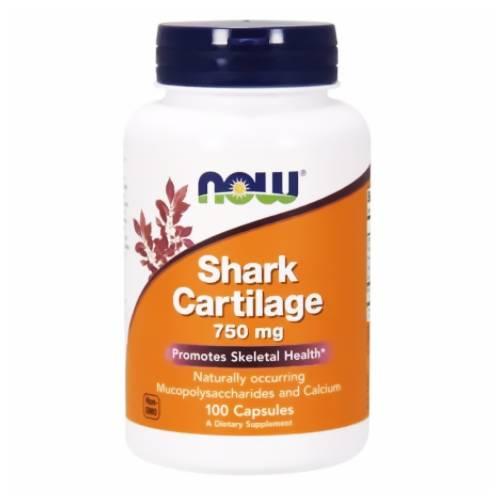 Miniaturka artykułu - NOW shark cartilage 750mg -100kapsułek