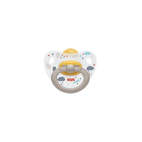 Miniaturka artykułu - NUK HAPPY KIDS Smoczek uspokajający lateks 6-18m szary, 1szt.