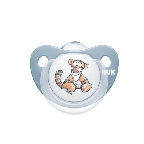 NUK Smoczek uspokajający silikonowy Tygrysek 0-6m (730324), 1 sztuka