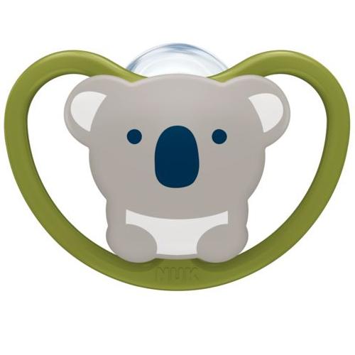 Miniaturka artykułu - NUK Space Smoczek uspokajający 6-18 silikonowy Koala