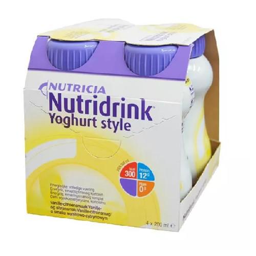 Miniaturka artykułu - Nutridrink Yoghurt wanilia-cytryna - 4 x 200 ml (22116)