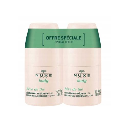 Miniaturka artykułu - NUXE Body Reve de The dezodorant roll-on duopak, 2x 50ml