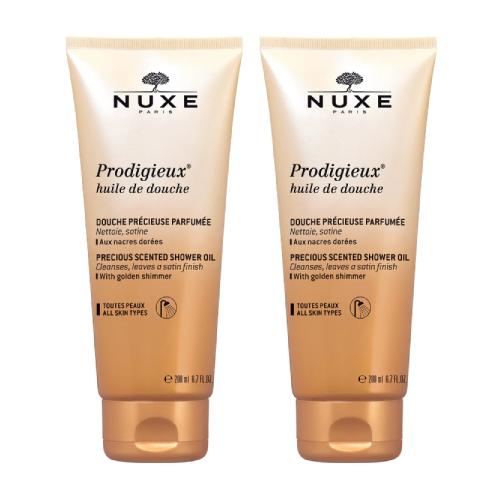 Miniaturka artykułu - NUXE PRODIGIEUX Olejek pod prysznic, 2 x 200 ml