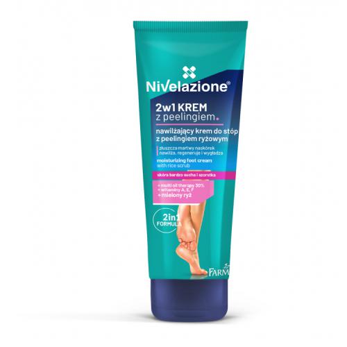 FARMONA NVELAZIONE Nawilżający krem do st&oacute;p z peelingiem ryżowym, 100ml