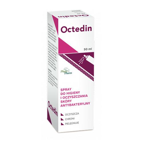 Miniaturka artykułu - Octedin Spray antybakteryjny do higieny i oczyszczania sk&oacute;ry, 50 ml