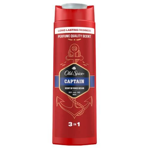Miniaturka artykułu - Old Spice Captain 3w1 Żel pod Prysznic, 400 ml