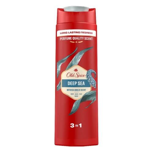 Miniaturka artykułu - Old Spice Deep Sea 3w1 Żel pod prysznic i szampon dla mężczyzn, 400 ml