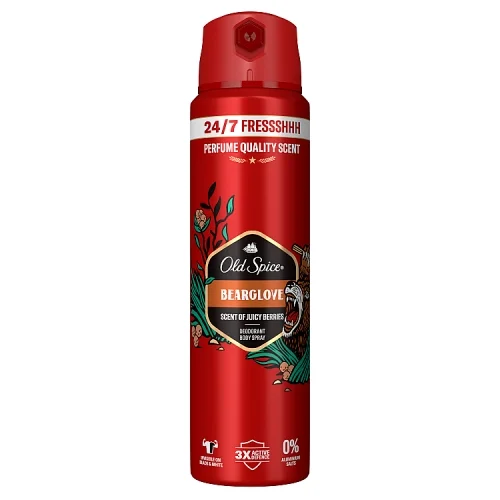 Miniaturka artykułu - Old Spice Bearglove Dezodorant w sprayu dla mężczyzn, 150 ml