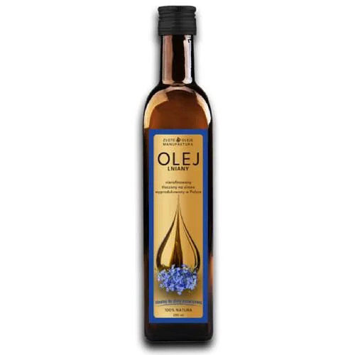 Miniaturka artykułu - Goldfarmex Olej lniany, 250 ml