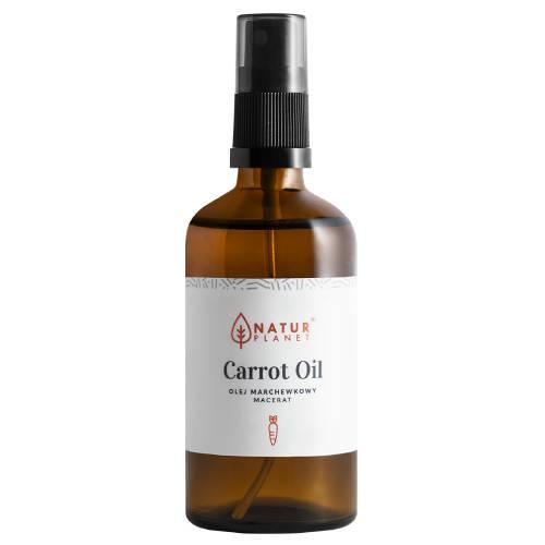Miniaturka artykułu - Olej Marchewkowy NaturPlanet - 100 ml