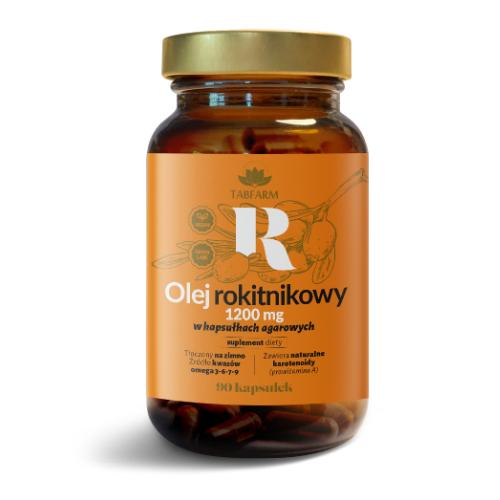 Miniaturka artykułu - Olej rokitnikowy 1200 mg, 90 kaps. - z kwasami omega