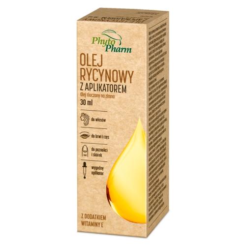 Miniaturka artykułu - Olej rycynowy z aplikatorem, 30ml