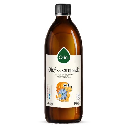Miniaturka artykułu - Olini Olej z czarnuszki dla dzieci, 500 ml
