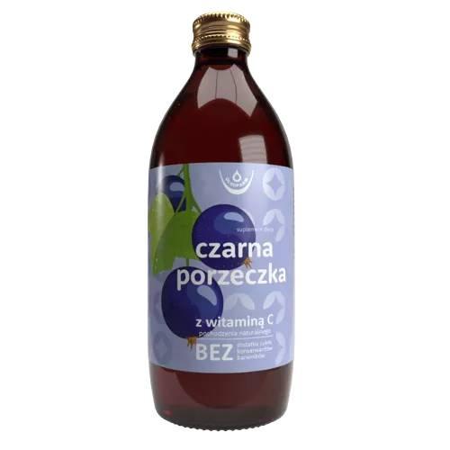 Miniaturka artykułu - OLEOFARM Czarna porzeczka sok z naturalną witaminą C, 500ml - sok z owoc&oacute;w czarnej porzeczki