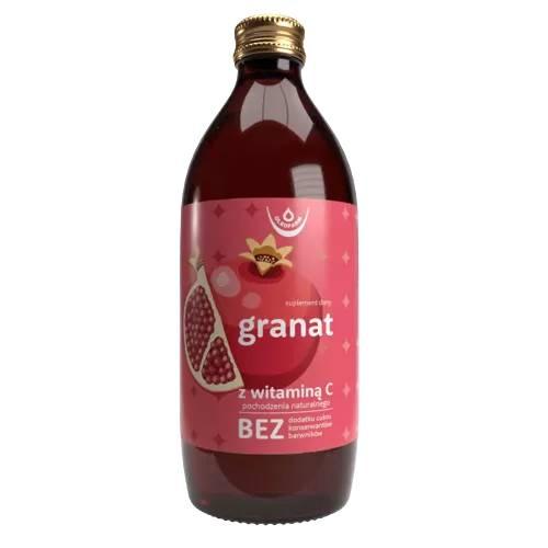 Miniaturka artykułu - OLEOFARM Granat sok z naturalną witaminą C, 500ml