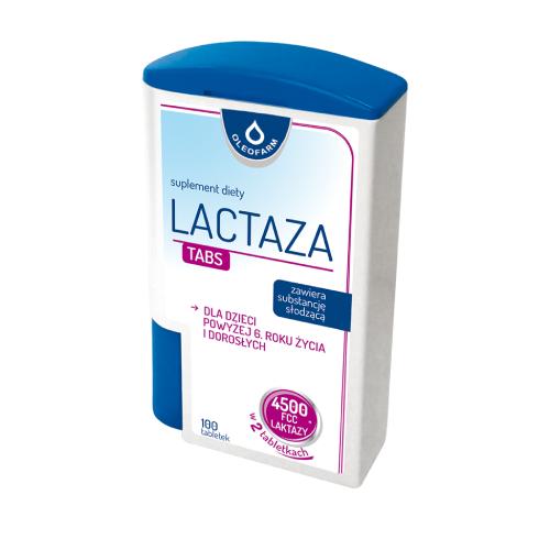 Miniaturka artykułu - OLEOFARM Lactaza TABS, 100 tabletek