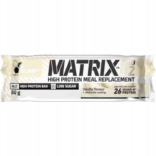 Miniaturka artykułu - OLIMP Baton wysokobiałkowy Matrix Pro 32 Wanilia, 80g