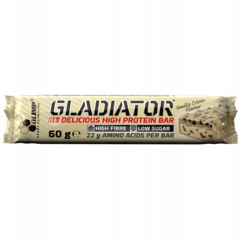 Miniaturka artykułu - OLIMP Baton wysokobiałkowy Gladiator Vanilla, 60g