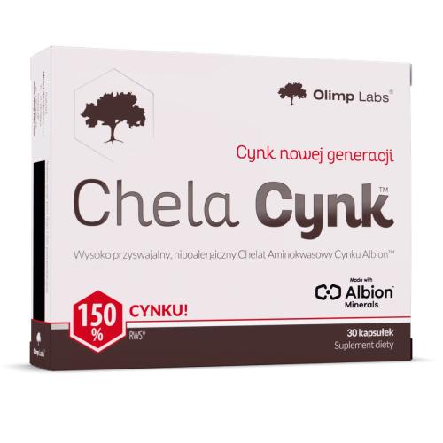 Miniaturka artykułu - OLIMP CHELA-CYNK, 30 kapsułek