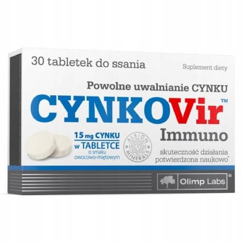 Miniaturka artykułu - OLIMP Cynkovir Immuno tabletki, 30 szt.