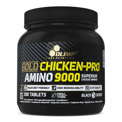 Miniaturka artykułu - OLIMP Gold Chicken-Pro Amino 9000 Mega Tabs, 300 tabletek