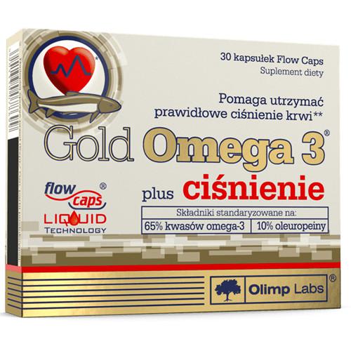 Miniaturka artykułu - OLIMP Gold Omega 3 plus ciśnienie, 30kaps.