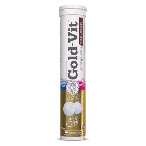 Miniaturka artykułu - OLIMP Gold-Vit Complex + Żeń-szeń - 20 tabletek musujących