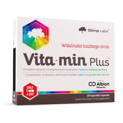 Miniaturka artykułu - OLIMP VITA-MIN PLUS z luteiną i zieloną herbatą - 30 kapsułek