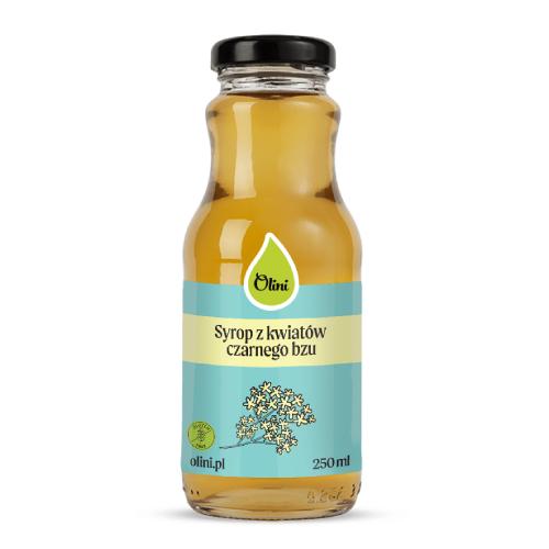 Miniaturka artykułu - Olini Syrop z kwiat&oacute;w czarnego bzu, 250 ml
